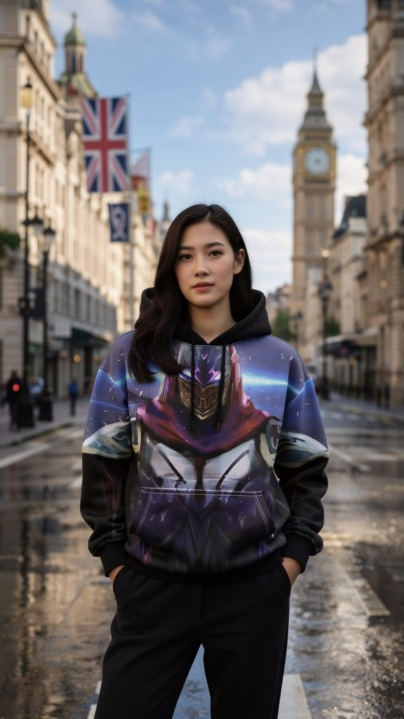 Exclusive League of Legends Zed Hoodie for Gamers - Editorial Model - Studio Mode