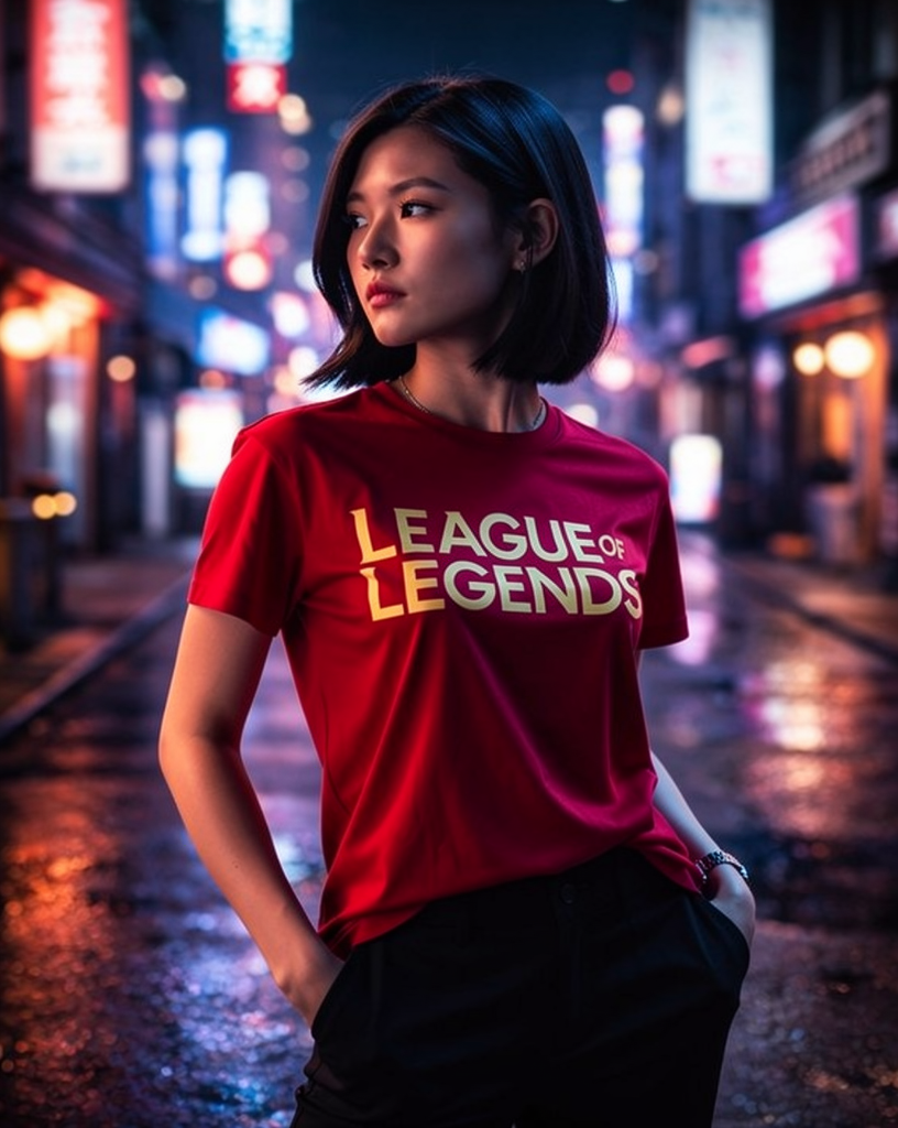 League of Legends T-Shirt | Perfect for Gamers and Fans - Studio Model 1 - Studio Mode