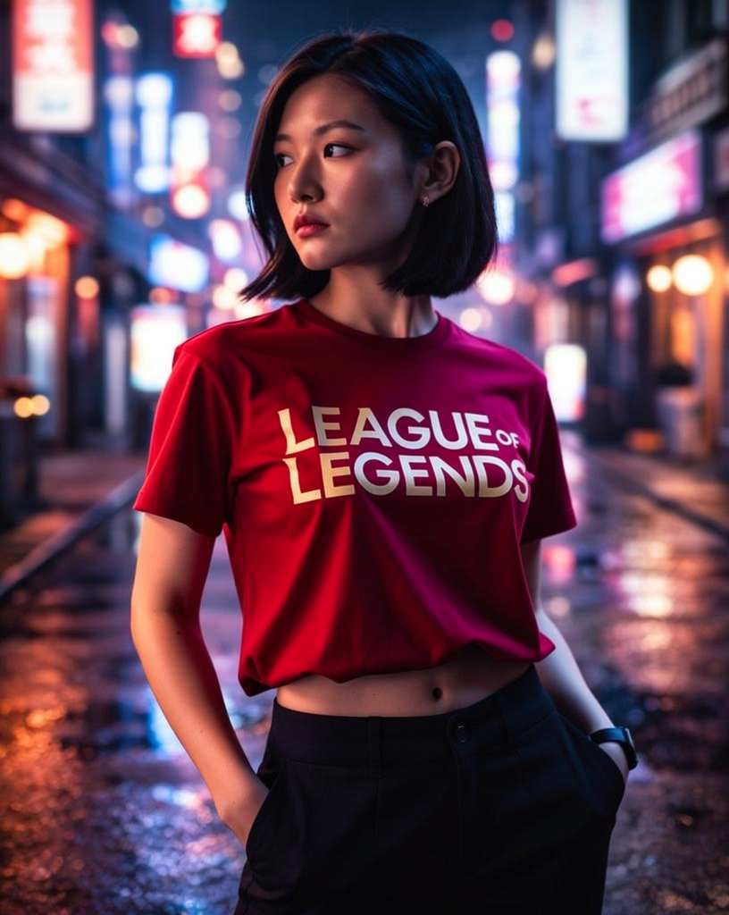 League of Legends T-Shirt | Perfect for Gamers and Fans - Studio Model 1 - Studio Mode