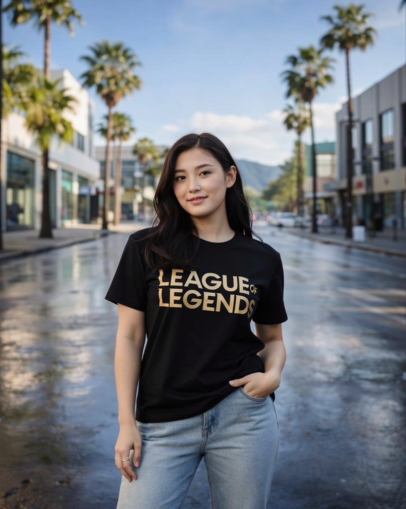 League of Legends T-Shirt | Perfect for Gamers and Fans - Studio Model 2 - Studio Mode